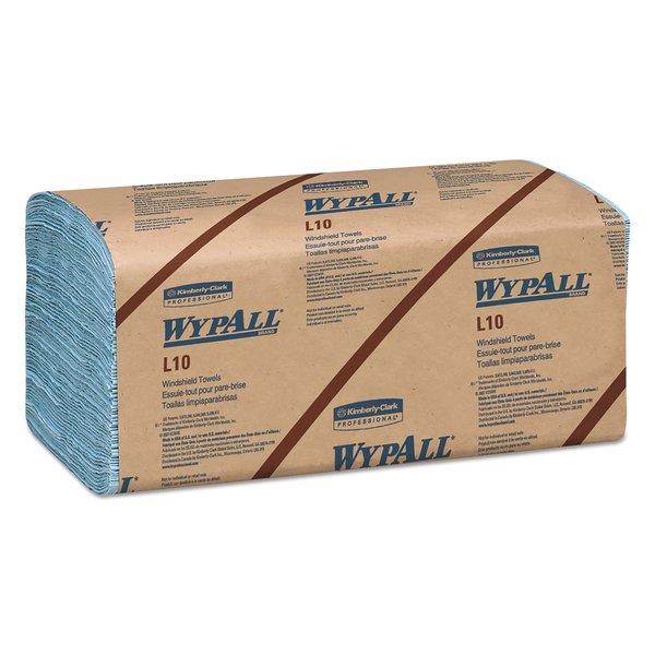 Wypall Towels & Wipes, Light Blue, Paper, 140 Wipes, 9.3" x 10.25", Unscented, 16 PK KCC 05120